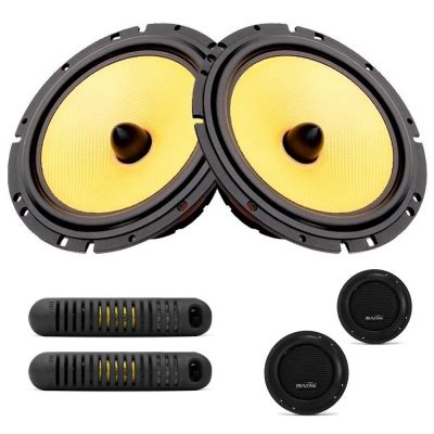 Kit 2 Vias Bravox 6 Pol 280w Cs60k Midbass Tweeter Telsom