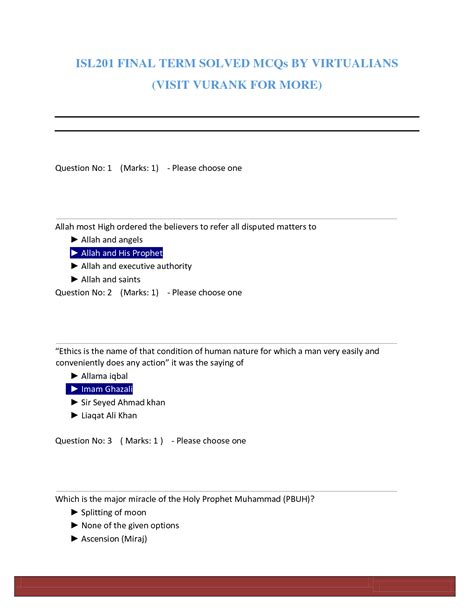 Solution Isl Midterm Term Solved Mcqs Studypool