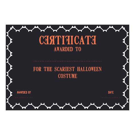 Halloween Certificate Templates 15 Free Pdf Printables Printablee