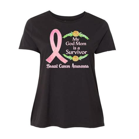 Inktastic My God Mom Is A Survivor Breast Cancer Awareness Womens