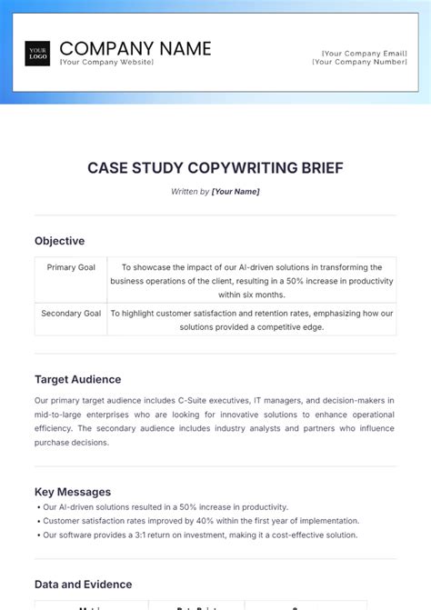 Page 2 Free Brief Templates Edit Online And Download