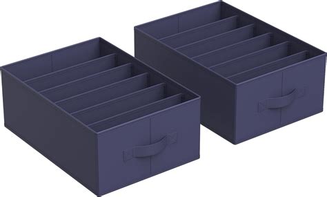 Songmics Set Of Drawer Organisers Compartment Closet Organisers