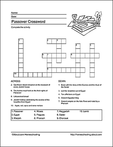 Follow These 10 Easy Steps For Easy Passover Prep Passover Printables Passover Worksheets