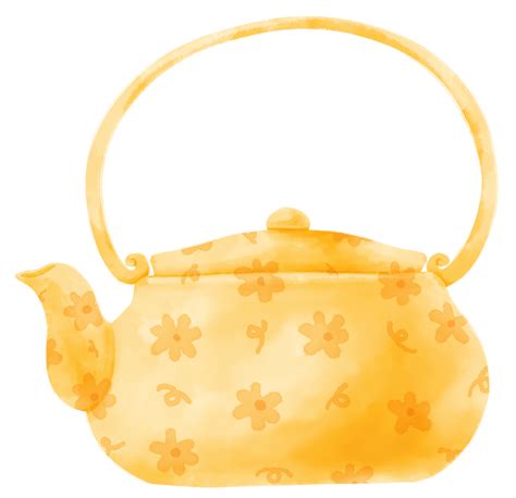 Teapot watercolor illustration 9660558 PNG