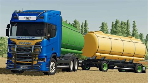 Scania R Flüssigkeitstransport LKW und Anhänger v1 0 0 0 FS25 Mod