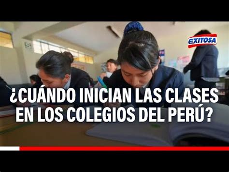 A O Escolar Cu Ndo Inician Las Clases En Los Colegios De Lima