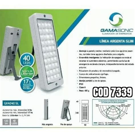 Luz Emergencia Gama Sonic 40 Led 0