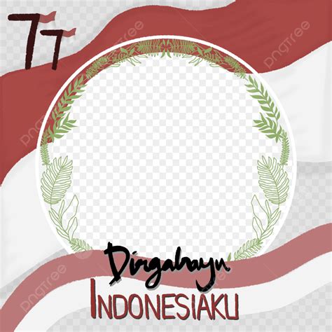 Twibbon Dirgahayu PNG Image Dirgahayu 77 Twibbon Original Handwriting