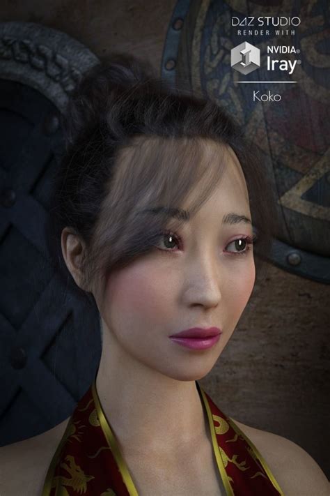 Koko Asian Female 3d Model Rigged Cgtrader