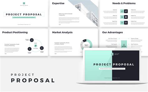 Project Proposal PowerPoint template - TemplateMonster