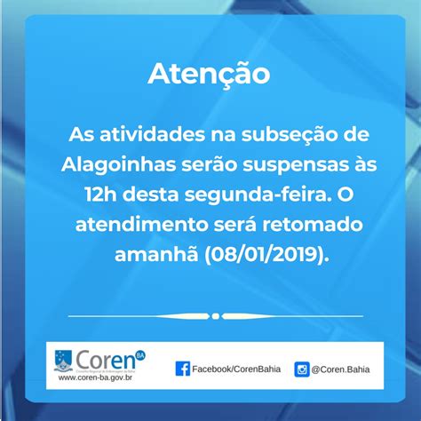 Atendimento subseção Alagoinhas Conselho Regional de Enfermagem da Bahia