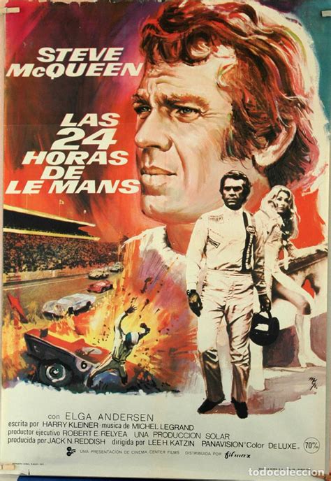 Las 24 Horas De Le Mans Steve Mcqueen Cartel Comprar Carteles Y