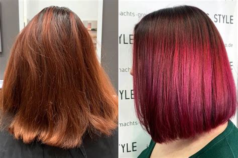 Haare Rot oder Dunkelrot färben beste Frisuren