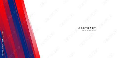 Modern blue red wide banner background for presentation design. Suit ...