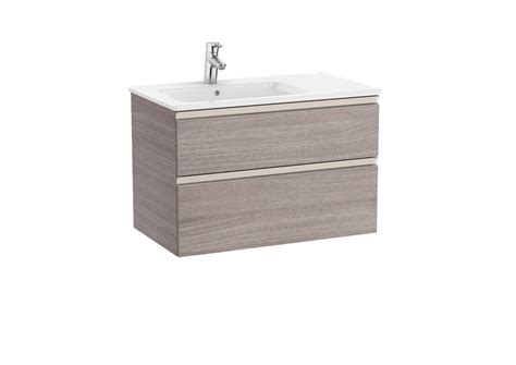 UNIK MUEBLE Y LAVABO MODELO GAP 2 CAJONES ROBLE CITY CON LAVABO