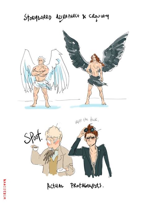 NaniiebimWorks Good Omens Book Cartoon Cute Gay