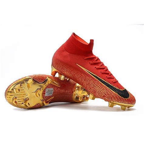 Ronaldo Nike Mercurial Superfly VI Elite FG CR7 Rouge Or