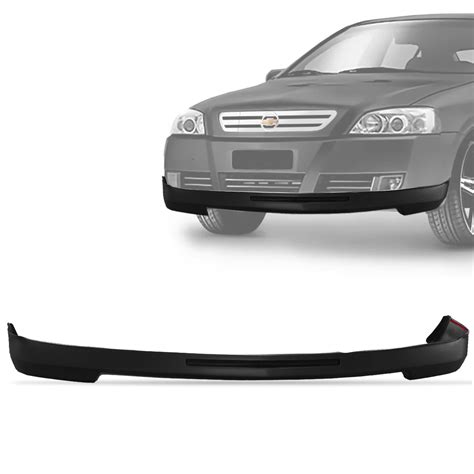 Spoiler Parachoque Dianteiro Astra 2003 A 2011 Preto General Car