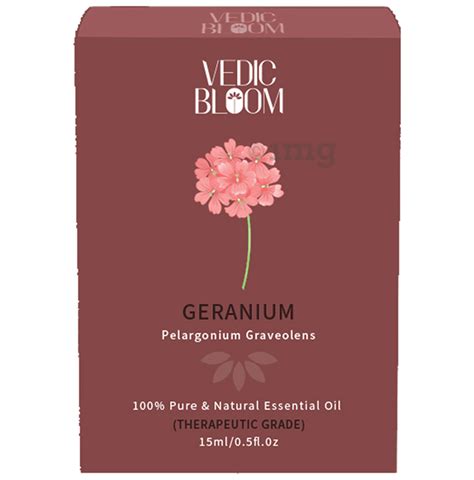 Vedic Bloom Geranium Pure Natural Essential Oil Buy Bottle Of