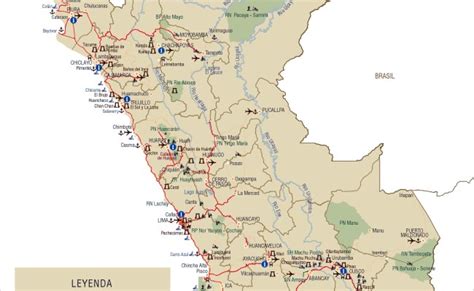 Grande Detallado Mapa Politico De Peru Con Relieve Carreteras Y