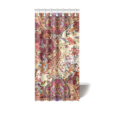 Vintage Jacobean Floral Tapestry Shower Curtain X Id D