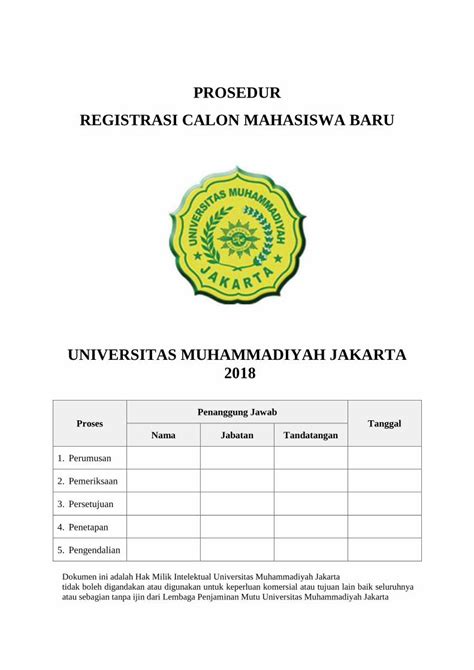 Pdf Prosedur Registrasi Calon Mahasiswa Baru Fileprosedur Ini