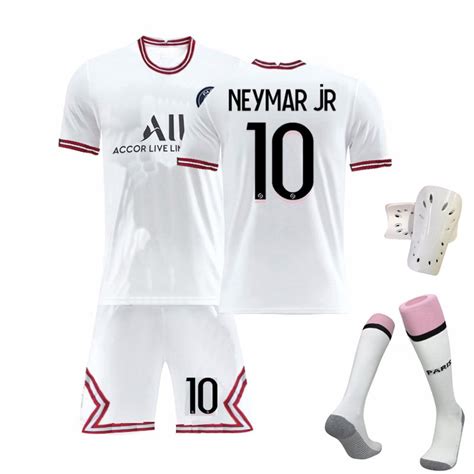 Neymar JR 10 PSG 4th Paris Saint Germain 2021 22 Fourth Shirt Herre