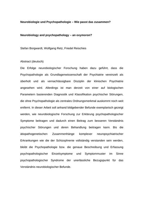 Psychopathologischer Befund Beispiel