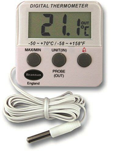 Digital Freezer Fridge Thermometer With Alarm And Max Min Temperature