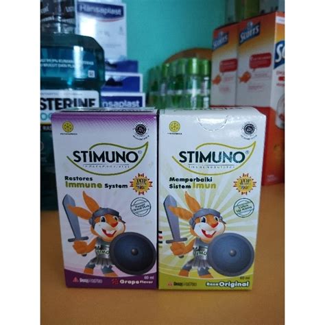 Jual Stimuno Syrup Ukuran Ml Rasa Anggur Dan Original Immun Tubuh