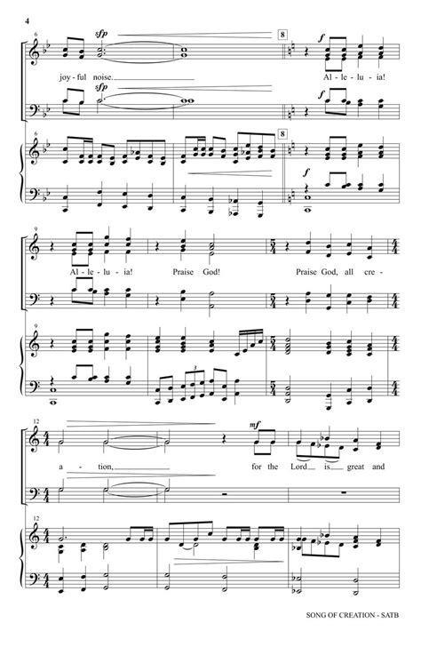 Song of Creation Sheet Music by Joseph Martin (SKU: 35027031) - Stanton ...