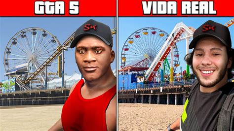 VISITEI LUGARES DO GTA 5 NA VIDA REAL Los Angeles YouTube