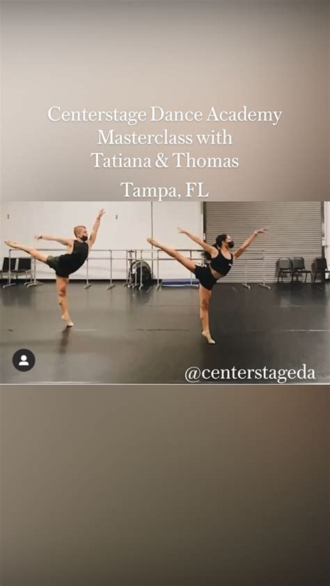 Centerstage Dance Academy Masterclass With Tatiana And Thomas Ballet