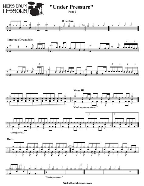 Bohemian Rhapsody Easy Level Queen Drums Sheet Music Lupon Gov Ph