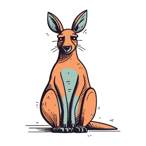 Kangaroo vector illustration. Hand drawn sketch of kangaroo. 33321533 Vector Art at Vecteezy