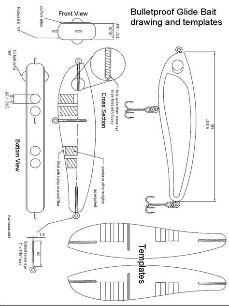 13 ideas de Plantillas para señuelos señuelos pesca artesanías de pesca