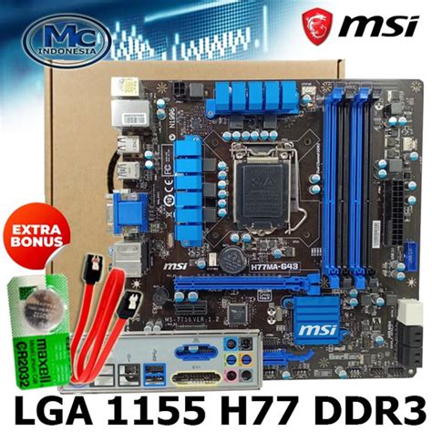 Jual MOBO Mainboard H77 LGA 1155 DDR3 Onboard Di Lapak Mides Komputer