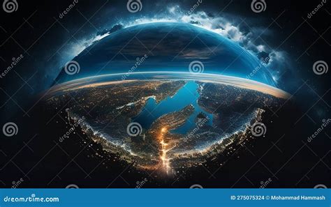 Earth's Radiant Future In 2050: A Futuristic Vision From Space, Made ...