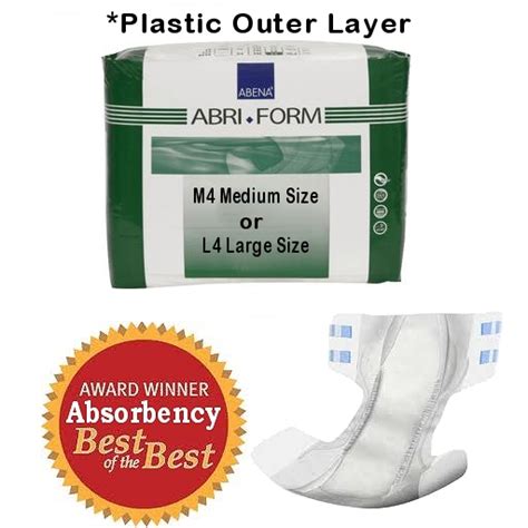 Abena Abri Form X Plus Briefs Plastic Outer Layer Abena Diapers M4 L4