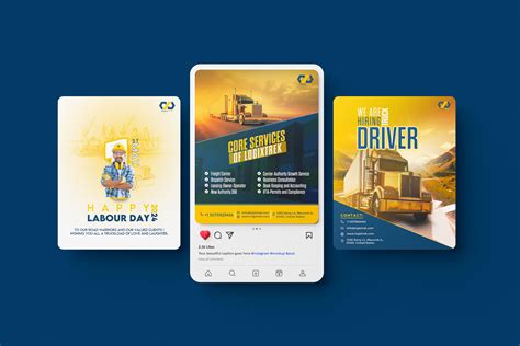 logistics social media banner :: Behance