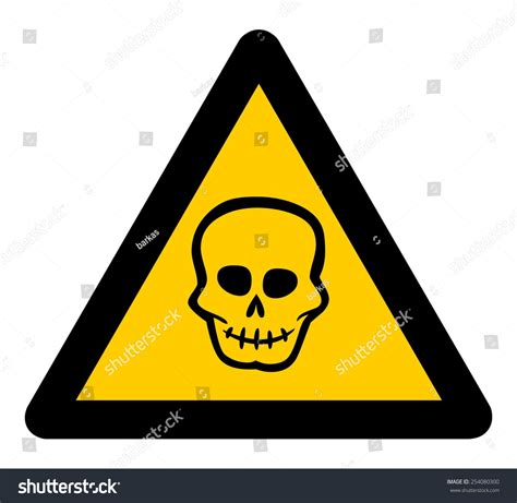 Warning Sign Death Stock Vector (Royalty Free) 254080300 | Shutterstock
