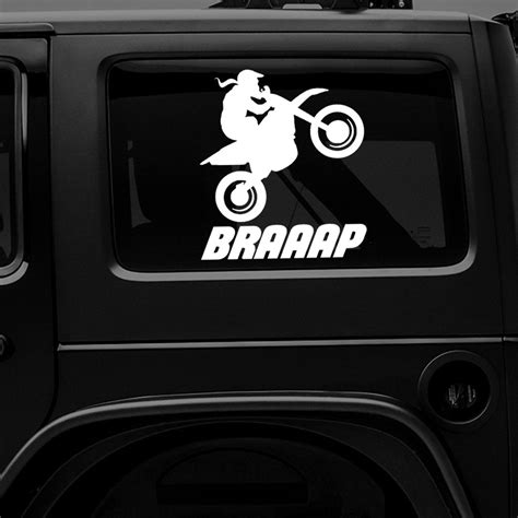 Braaap Wheelie Vinyl Decalsticker