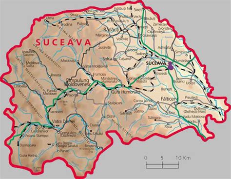 Judetul Suceava Harta Judet Suceava