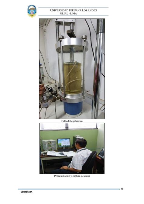 Informe Triaxial Geotecnia VIII ENSAYO TRIAXIAL NO CONSOLIDADO NO