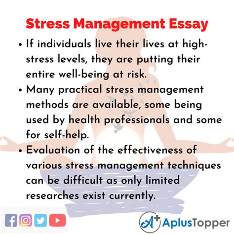 Stress Management Essay Essay On Stress Management For Students And