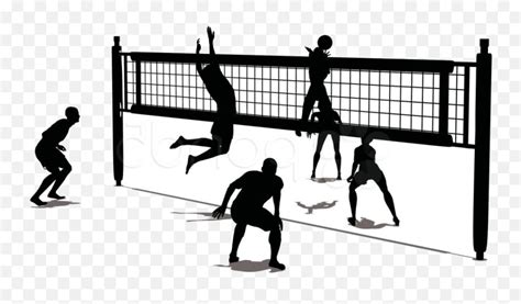 Transparent Volleyball Court Clipart Volleyball Court Drawing With