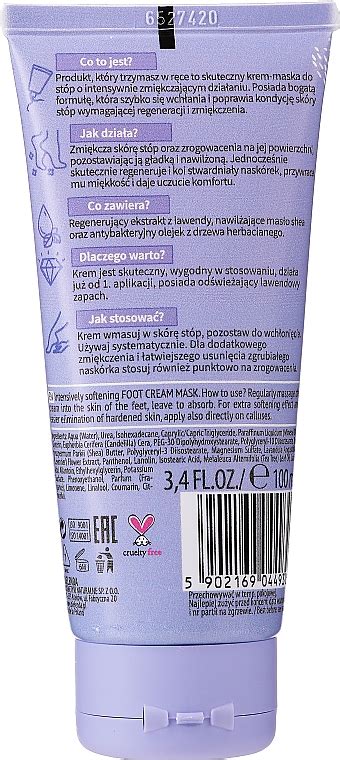 Bielenda Lavender Foot Care Foot Cream Mask Crème masque à l extrait