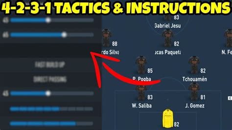 FIFA 23 THE MOST META 4231 CUSTOM TACTICS AND PLAYER INSTRUCTIONS