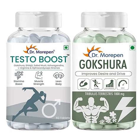 Buy Dr Morepen Gokshura And Testo Boost Tablets For Energy Stamina And Muscle Growth Men 120