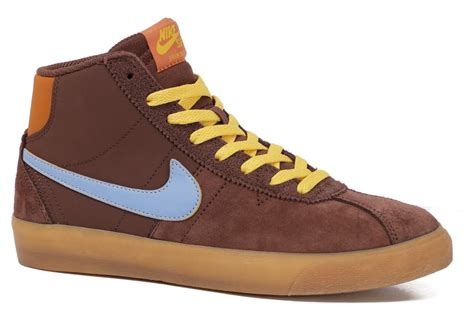 Nike Sb Bruin High Prm Skate Shoes Why So Sad Light Chocolate Light